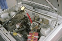 Image of sheet 20030030 photo 14: Ein PW Auto Fahrzeug tankt an der Gastankstelle mit Gas. Pakistan