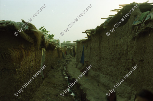 Image of sheet 20030170 photo 19: Pakistan Islamabad
Afghans in Pakistan (Urdu: افغان مُہاجر, Muhajir Afghans) are refugees who fled Afghanistan during the 1980s Soviet war in their homeland into Pakistan.[2] As of March 2009, some 1.7 million registered Afghan nationals were reported to be still living in Pakistan. They are allowed to work and attend schools in the country until the end of 2012.[1]
Im Flüchtlingslager des UNHCR Slum F-11 leben seit 1985 55'000- 60'000 afghanische Flüchtlinge. Mädchen Gruppen Wasserpumpe Wasser wird in Kanister abgefüllt.
Heute stehen auf dem Gelände des ehemaligen Flüchtlingslager moderne teure Wohnungen zum Kauf angeboten