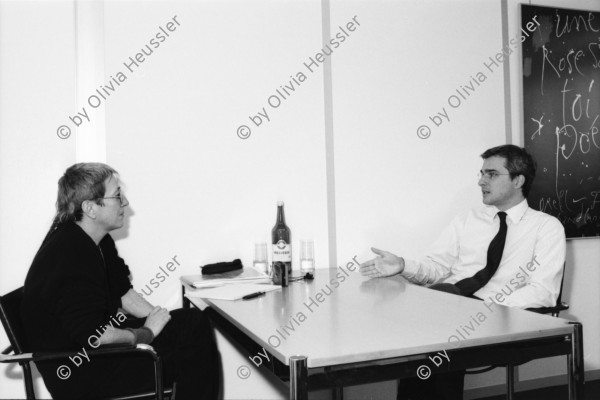 Image of sheet 20030220 photo 6: Zürich Interview mit Daniel Kaczynski für Klartext mit Bettina Büsser