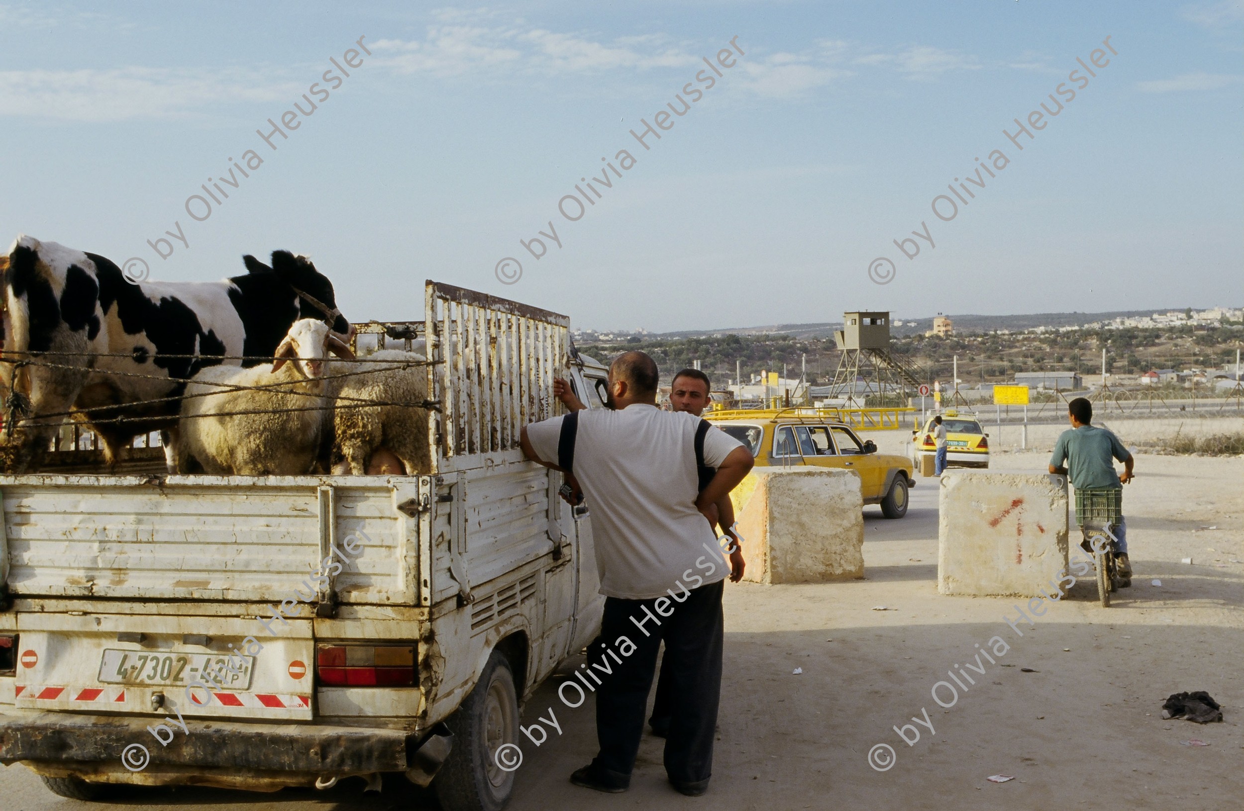 Image of sheet 20033004 photo 2: Israelischer Sicherheitszaun am Daqa ash Sharqiya Gate, Westbank Palästina 2003.