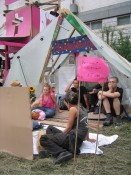 Image of sheet 20050730 photo 52: Besetzung Occupation Squat housing live youth protest leck of creative camp occupied action creativity Schweiz swiss