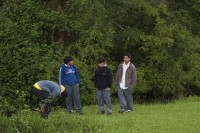 Image of sheet 20051205 photo 44: Chile 2005 Escuela Schule Agricultural School Schüler Studenten Estudiantes Bildung Landwirtschaft Jugendliche Männer junge Arbeiter Freizeit
Liceo Agrícola El Llolly Weiler El Llolly in Paillaco, rund 100 km landeinwärts vom Pazifik und der Stadt Valdivia in der Region Los Rios, Südchile, gelegen. Die Internatschule mit Landwirtschaftsbetrieb (53 Ha) bietet seit 1990 rund 200 Jugendlichen aus armen und schwierigen Verhältnissen kostenlos eine Berufsausbildung in Landwirtschaft, Gastronomie oder Automechanik an. Sie wurde von Exilchilenen in der Schweiz ins Leben gerufen, auf Initiative von Humberto Cardenas Gomez (1939-2012), Mitbegründer des Komitee zur Verteidigung der chilenischen Kultur, Zürich.