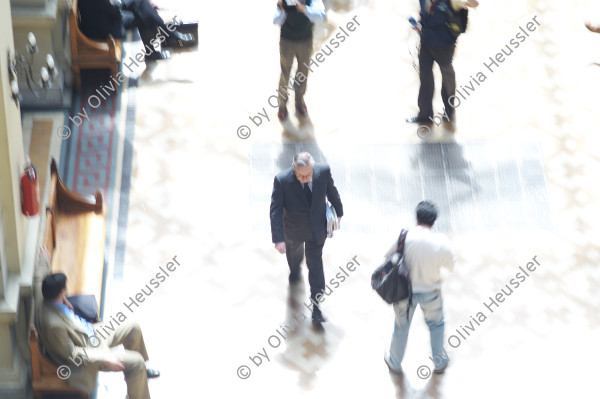 Image of sheet 20051207 photo 14: One of Pinochet's defence lawyers, Mr. Pablo Rodriguez Grez, leaves the courtroom after losing the »Colombo Case«, 7 December 2005


The Palacio de los Tribunales de Justicia de Santiago (English: Courts of Justice Palace of Santiago) is the building housing the Supreme Court of Chile

Courtroom at the main court in Santiago de Chile where one of the cases against former President and Dictator is being heard.


General Augusto Pinochet was indicted for human rights violations committed in his native Chile by Spanish magistrate Baltasar Garzón on 10 October 1998. He was arrested in London six days later and held for a year and a half before finally being released by the British government in March 2000