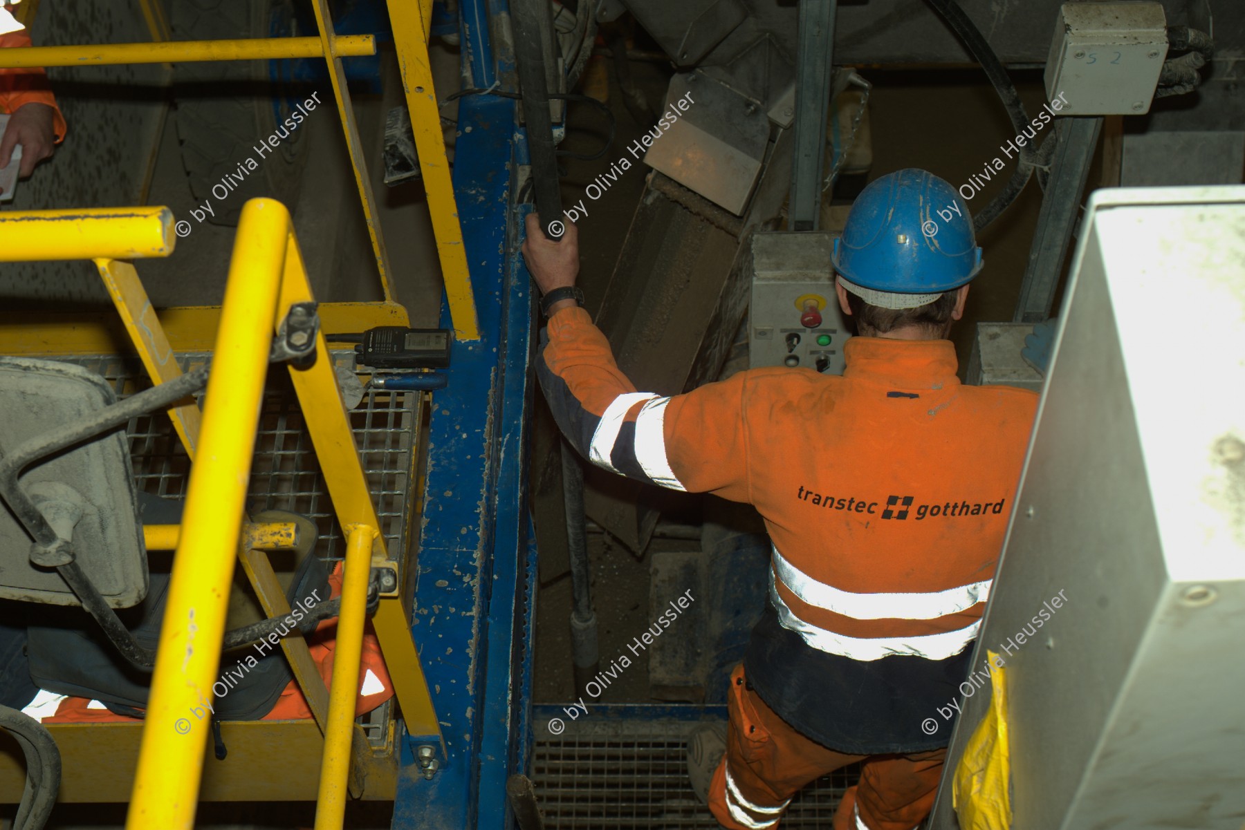 Image of sheet 20110208 photo 673: Gotthard Neat Tunnel Baustelle, Schienenbereich. Kanton Tessin Ticino Schweiz Svizzera 2011 √