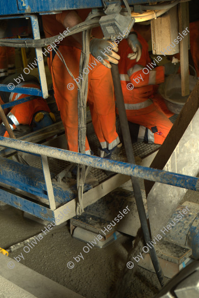 Image of sheet 20110208 photo 693: Gotthard Neat Tunnel Baustelle, Schienenbereich. Kanton Tessin Ticino Schweiz Svizzera Switzerland 2011 √