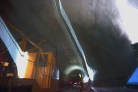 Image of sheet 20110208 photo 976: Gotthard Neat Neue Alpentransversale Bahntunnel. Vom Südportal, zur Baustelle im Tunnel bei Bodio, Kanton Tessin Schweiz Svizzera Switzerland 2011 √