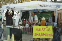 Image of sheet 20111109 photo 22: Die Zeltstadt "Occupy Paradeplatz", aufgenommen am Mittwoch, 9. November 2011 auf dem Lindenhof in Zuerich.