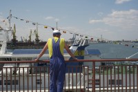 Image of sheet 20120701 photo 645: Hafenarbeiter Odessa Ukraine 
Hafen Schiff Transport Arbeit 2012