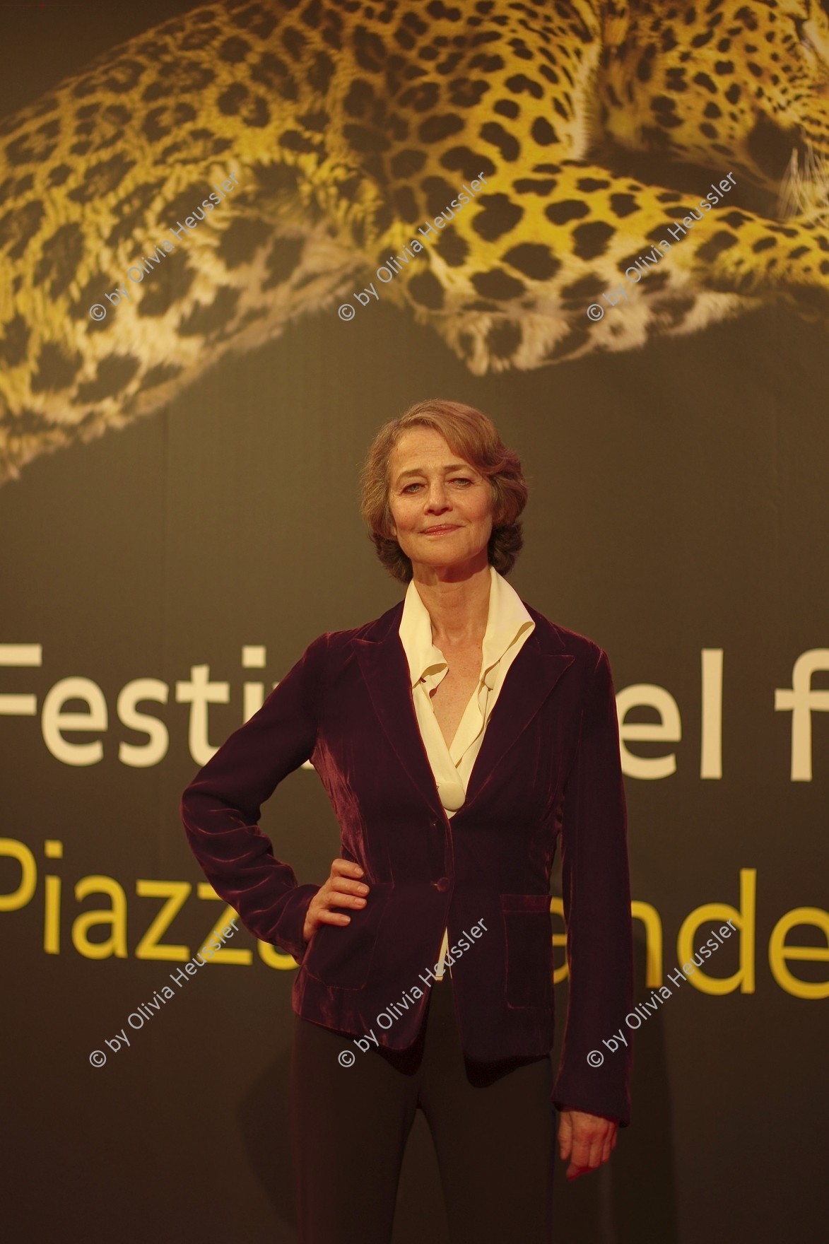 Image of sheet 20120801 photo 501: Charlotte Rampling auf dem roten Teppich am Filmfestival in Locarno 1. 8. 2012 Tessin Schweiz √