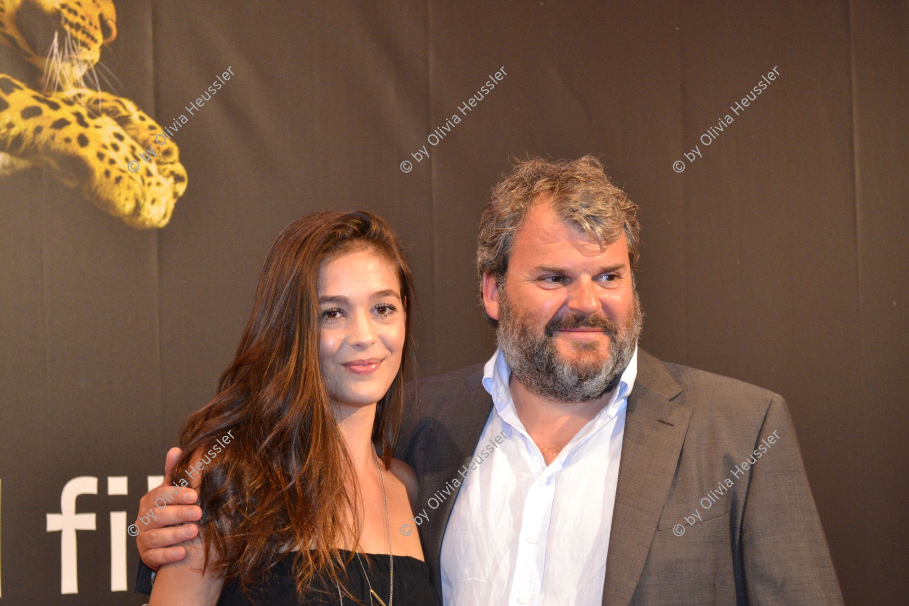 Image of sheet 20120810 photo 729: Meryl Valerie  und Mike Müller (re.) (Missen Massaker von Michael Steiner) auf dem roten Teppich am Filmfestival in Locarno Tessin Schweiz Ticino Svizzera 10. August 2012 √