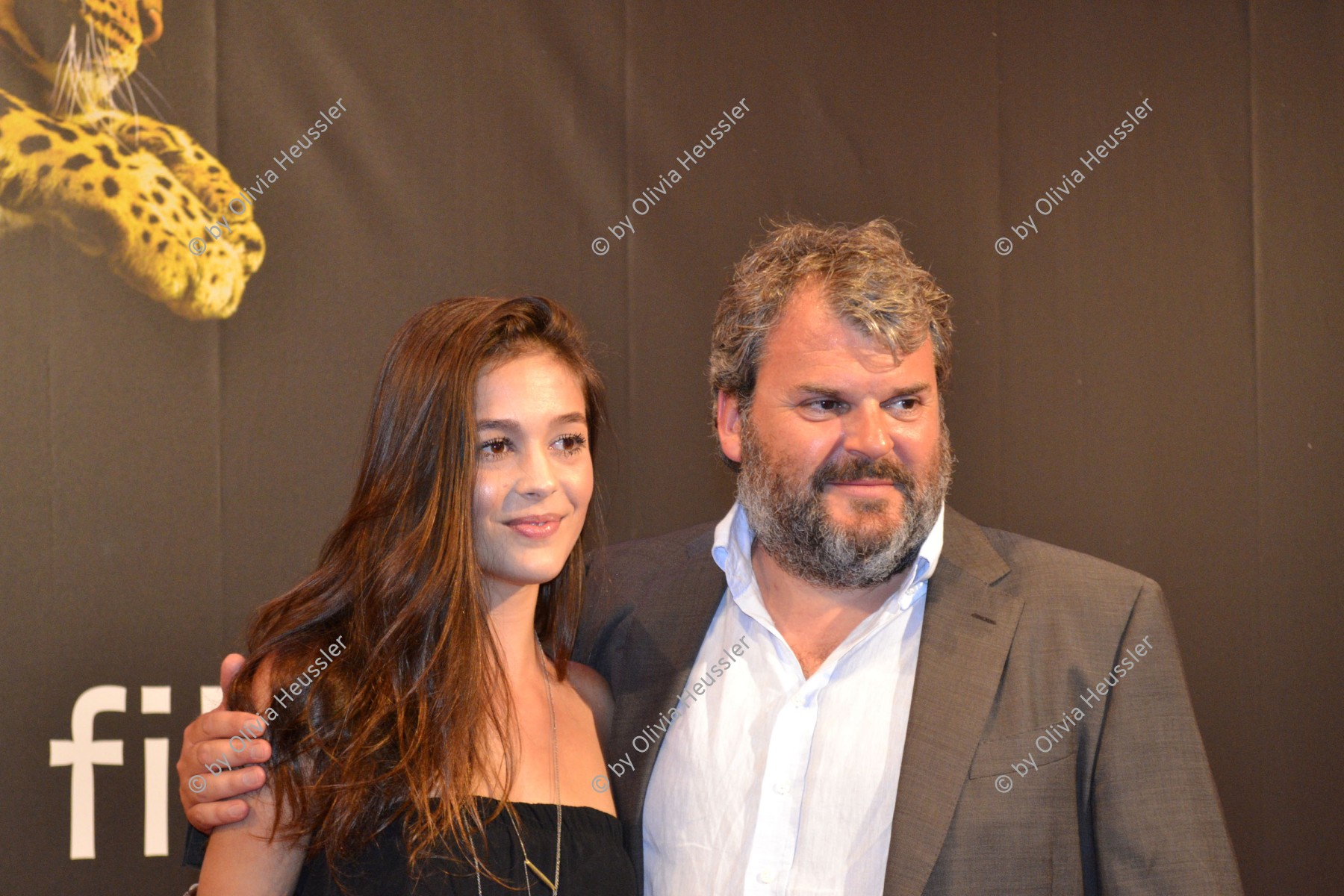 Image of sheet 20120810 photo 730: Meryl Valerie mit Mike Müller (re.) (Missen Massaker von Michael Steiner) auf dem roten Teppich am Filmfestival in Locarno Tessin Schweiz Ticino Svizzera 10. August 2012 √