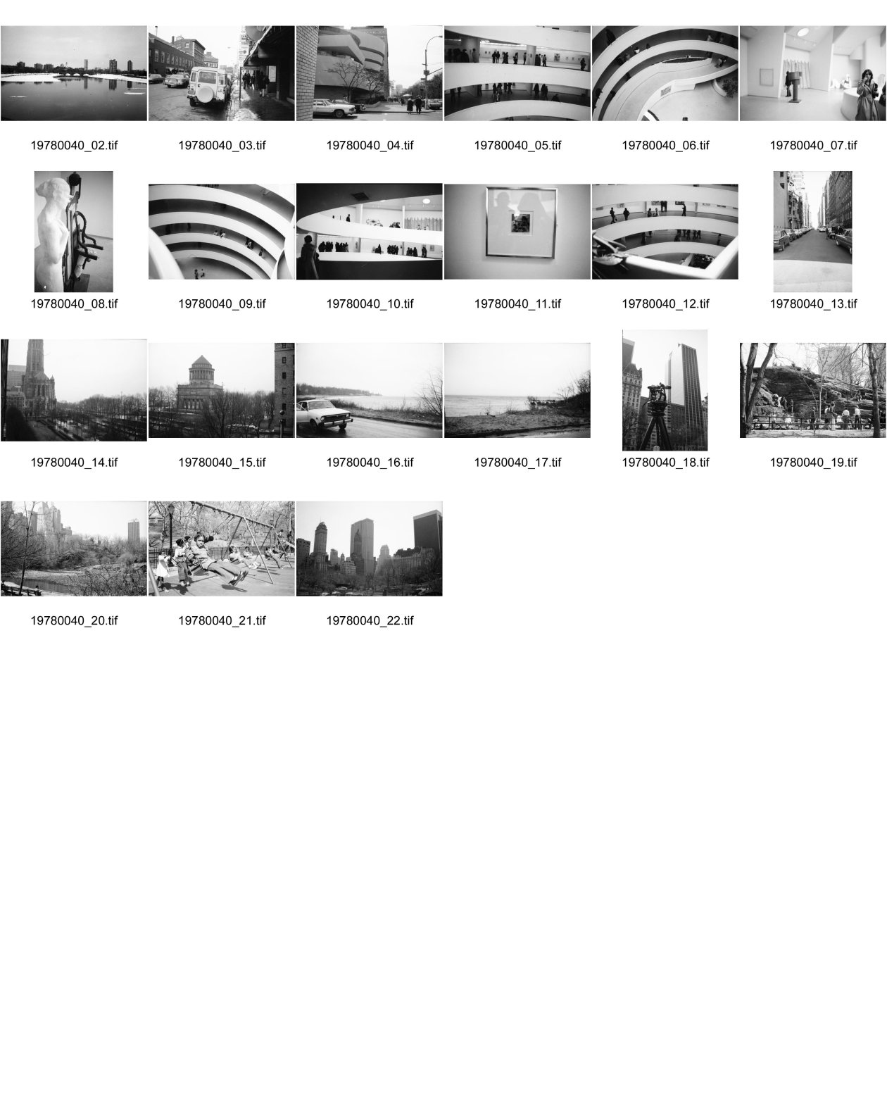 Image of sheet 19780040: Guggenheim Museum 1978 New York Manhattan USA America North Art Architecture
Kunst Art 1978 North