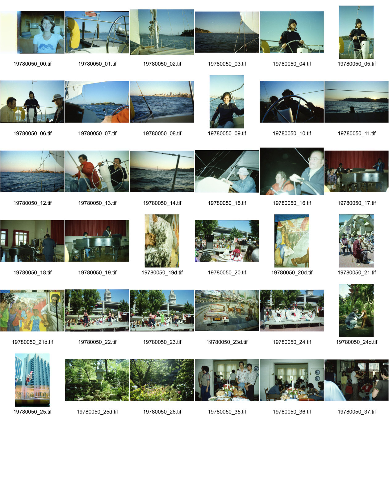 Image of sheet 19780050: Olivia beim Segeln Mural politische Wandmalereien  Graffiti USA Vereinigte Staaten von Amerika Nordamerika San Francisco Black Panter Propostiom 13 Reagans Steuerpaket gegen Alte und Kranke