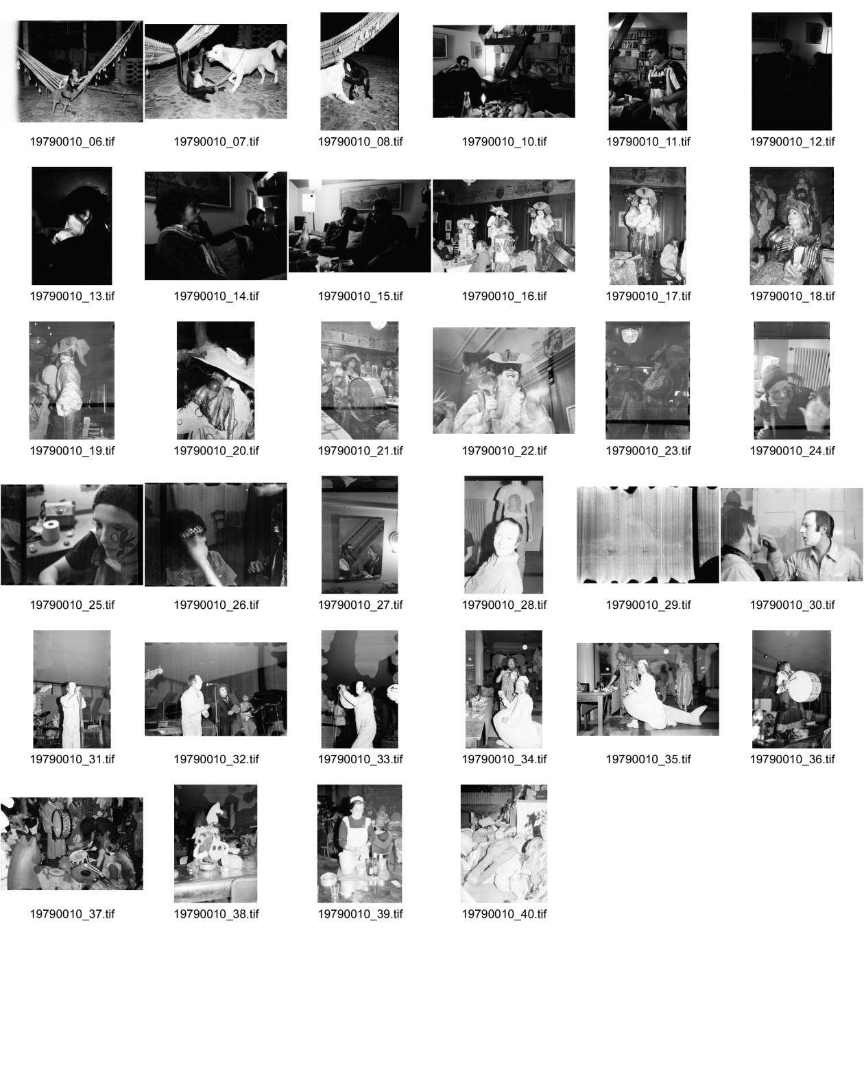 Image of sheet 19790010: Olivia in El Salvador. Hund spielt mit Spinnen Affe. Hängematte. Fritz Morgenthaler Trudi Lincke bei Ruth Guggenheim Heussler. Fasnacht Zürcher Künstler Maskenball Künstlermaskenball in Zürich. Kongresshaus Konzert mit Hardy Hepp. Hand in Hand. Andreas Vollenweider und Max Lässer. Portrait 
Ruth Morgenthaler bei Ruth Guggenheim Heussler mit Salvatore 
Olivia in Hängematte El Salvador

34 , Der illustrator Urs Maltry als Fisch