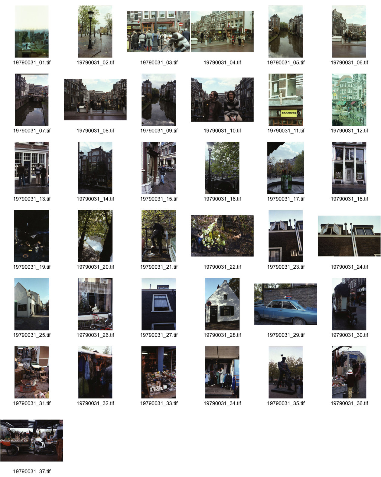 Image of sheet 19790031: Rolf Meier Thomas Gabathuler nr. 10 (li) nr. 15 Olivia Heussler Flohmarkt Kanal Beleuchtung Haus Menschen Häuser

Kongress der 4. Internationale. Utrecht Stadtszenen.mit Rolf Meier. SAP. Abfall Schiff. Gracht Spiegelung der Häuser. Niederlande Holland 1979
