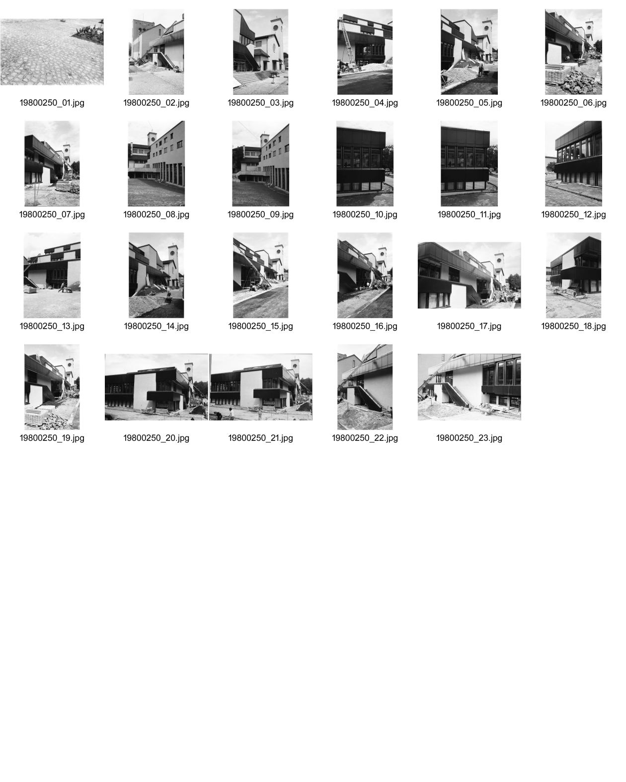 Image of sheet 19800250: Kirchgemeindehaus Bruder Klaus. für NZN Key.