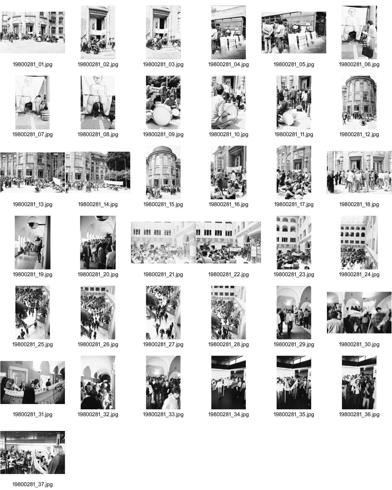 Image of sheet 19800281: Streik an der Univeristät Zürich. Gegen Zensur und Repression mit u.a. Christoph Schaub, Filmregisseur, Josy Meier, Drehbuchautorin, Marcel Müller, Christian Jordi, Arzt
Jugendbewegung Bewegig AJZ Zürcher Jugendunruhen Demonstrationen
Zürich youth movement protest 1980