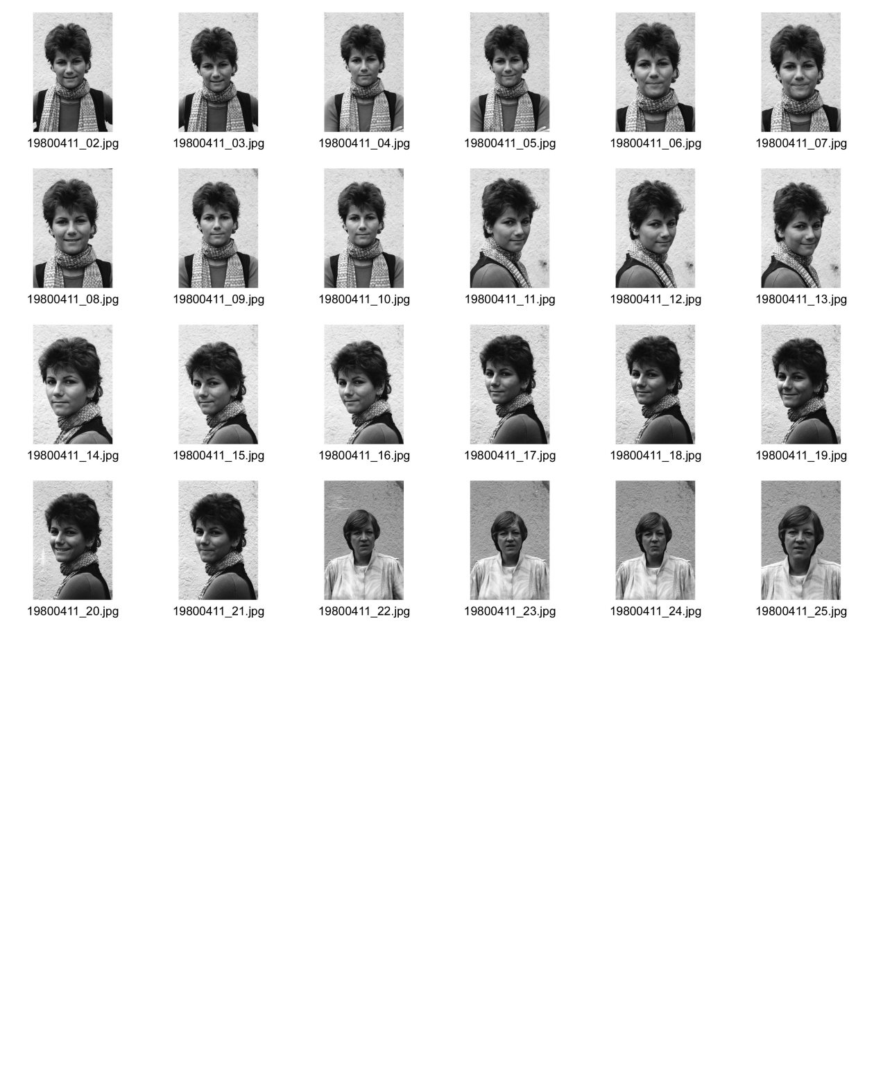Image of sheet 19800411: Portrait Olivia Heussler Marlis Frei Fotografin Blick ringier Zürich
