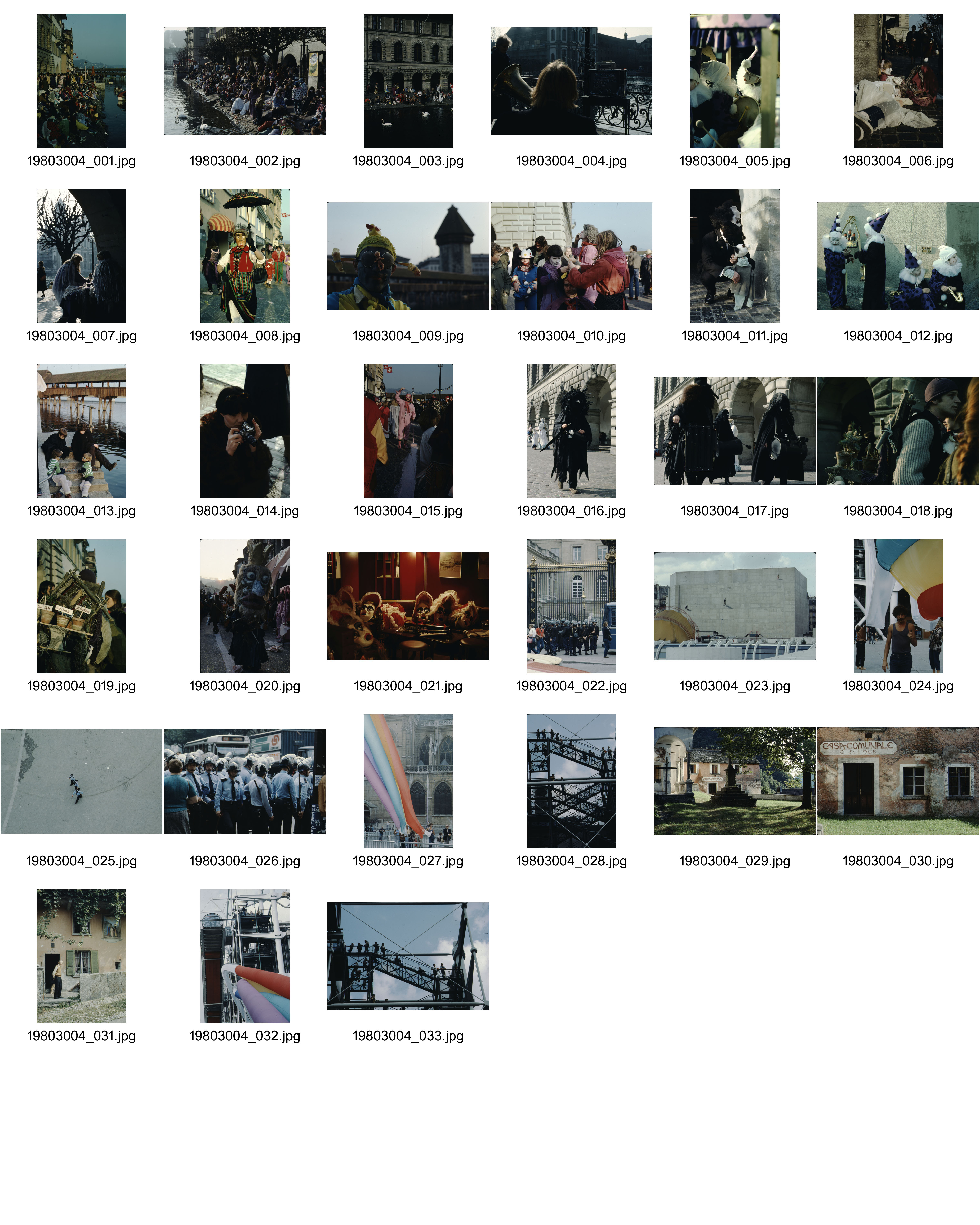 Image of sheet 19803004: Fasnacht in Luzern 1980.
Paris France centre Pompidou Gordevio Ticino Tessin