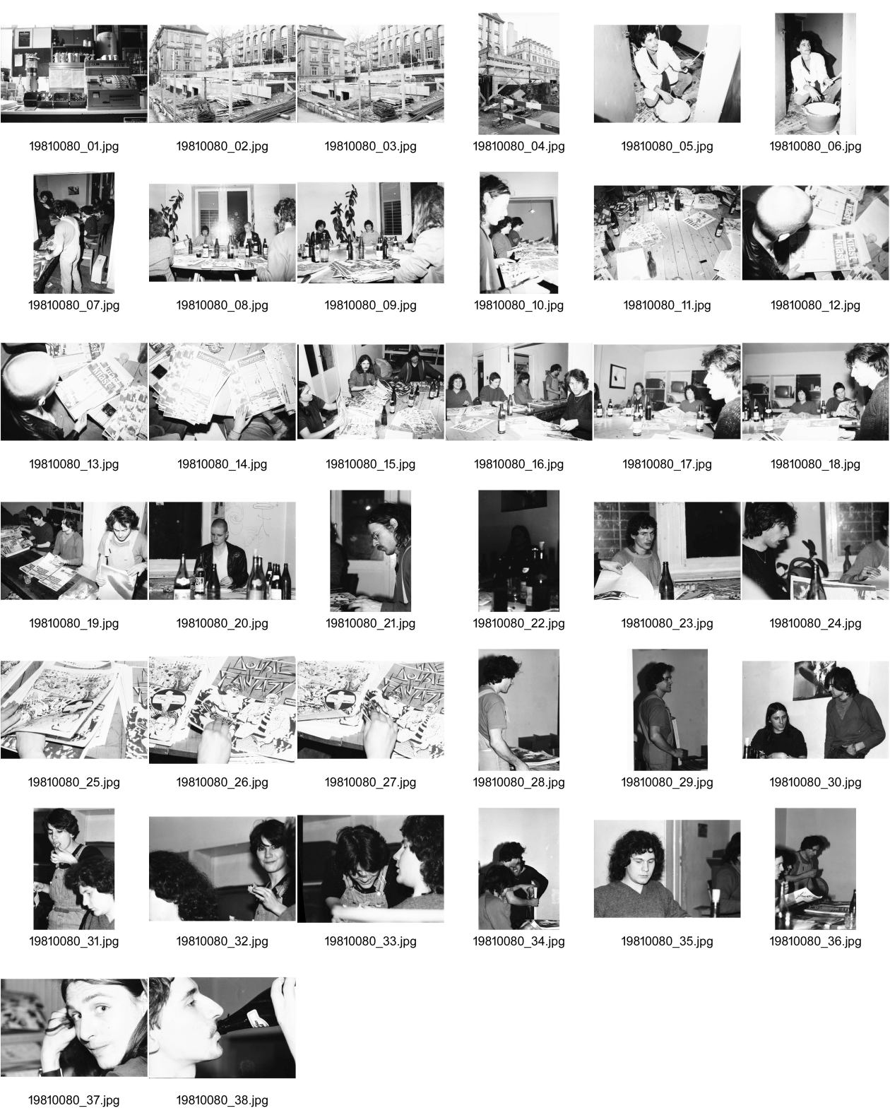 Image of sheet 19810080: Stilett. eine Zürcher Untergrundzeitschrift, wird zusammentragen an der (Wohngemeinschaft) Weinbergstrasse 84 Wibi. Christoph Schuler, Joe Zimmermann Olivia, Jörg Walker, Fredi Meier, Achmed von Warthburg, Silvano Speranza, Klaus Andrea Caprez, Phillip Engeler u.v.m.
Zürich, Jugendbewegung wibi
