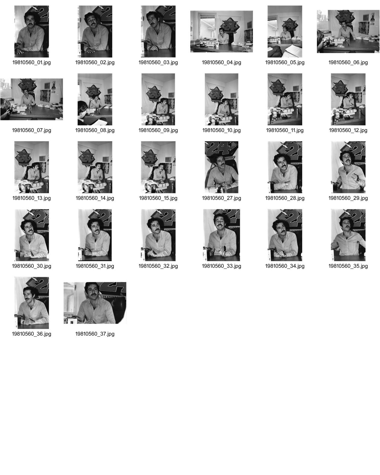 Image of sheet 19810560: Interview Klartext mit Roger Schawinski im Radio 24. mit Ueli Haldimann Portrait Zürich 1981