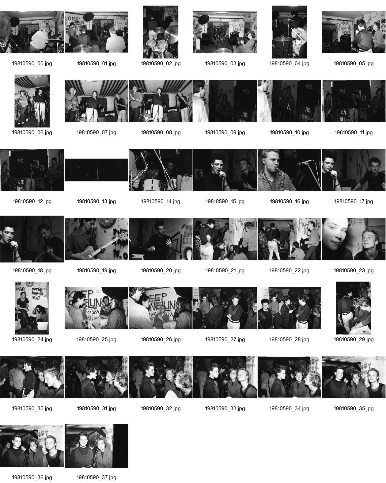 Image of sheet 19810590: Uebungskeller Culture Concert Rock Musik Punk Wibi Weinbergstrasse Comune Komune Wohngemeinschaft WG housing Zürich Schweiz 1981 youth movement Jugendbewegung