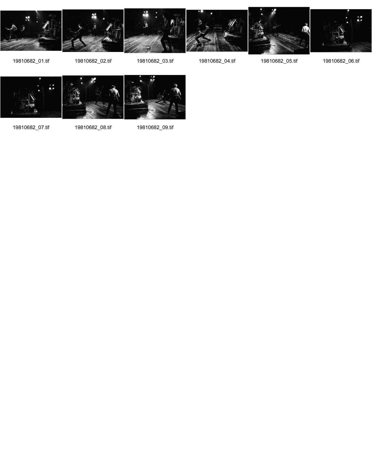 Image of sheet 19810682: Rams waehrend Konzert mit «The Bucks» im Volkshaus, Zuerich 1981.