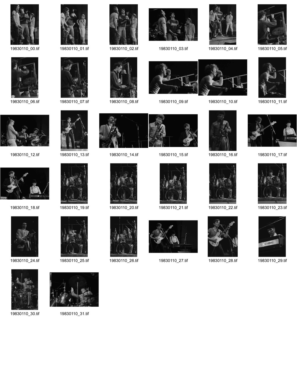 Image of sheet 19830110: Konzert Debile Menthol und Etron Fou Leloublanc im Houdini Walche. Nr. 28 Ferdinand Richard
Zürich