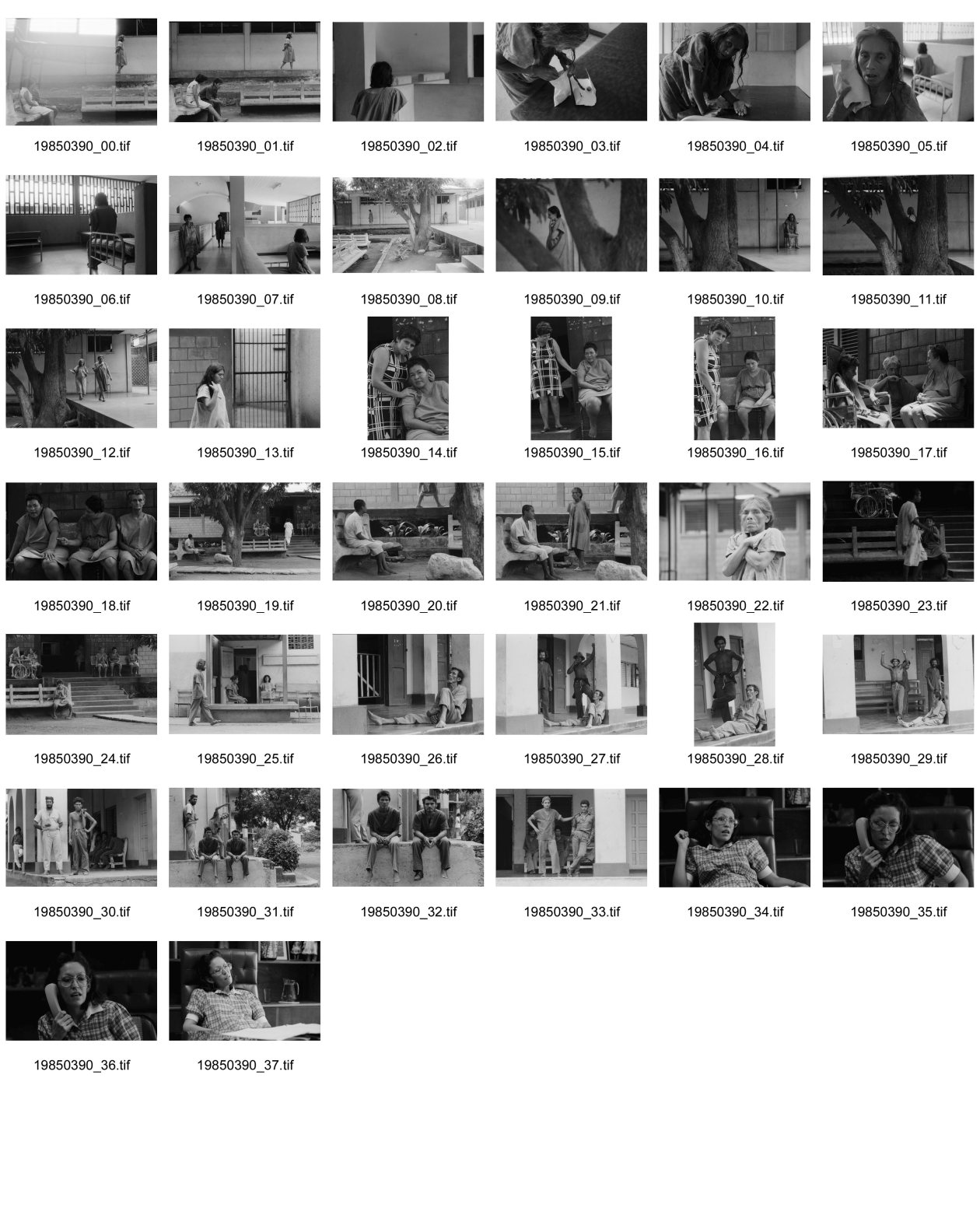 Image of sheet 19850390: In der psychiatrischen Klinik von Managua gibt es viele Patientinnen mit Kriegstrauma oft müssen sie noch länger in den Anstalten bleiben weil sie niemand abholt. Irren Irrenanstalt Manicomio
Patient in der psychiatrischen Klinik in der Hauptstadt 

War victim with psychological psychologically problems in clinic. Patient Health mental War Sandinist hospital psycho 
Portrait Cmdte. Monica Baltodano. Managua Nicaragua 1985
psychologically