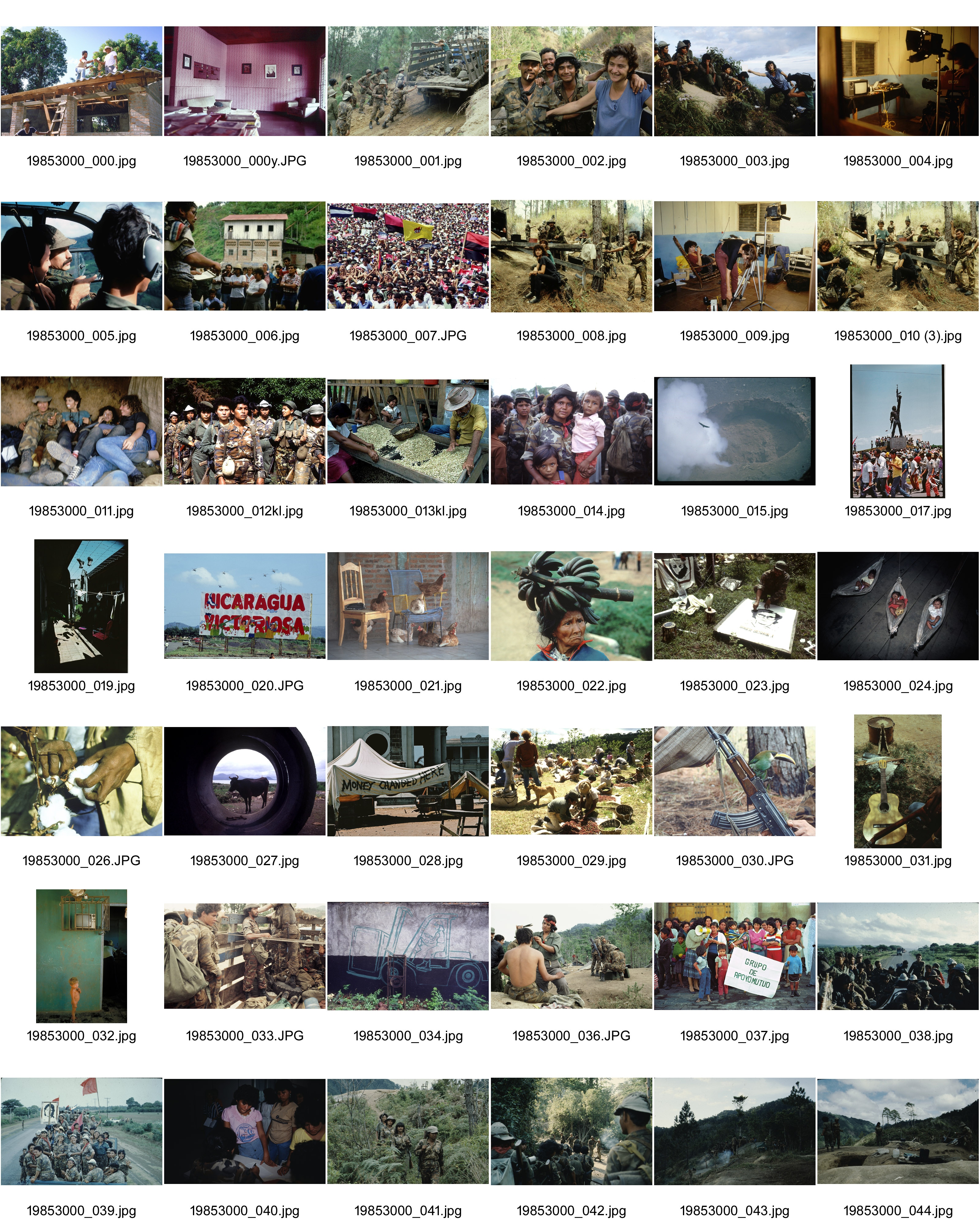 Image of sheet 19853000: Nicaragua 1985.
sheet nicht definitiv