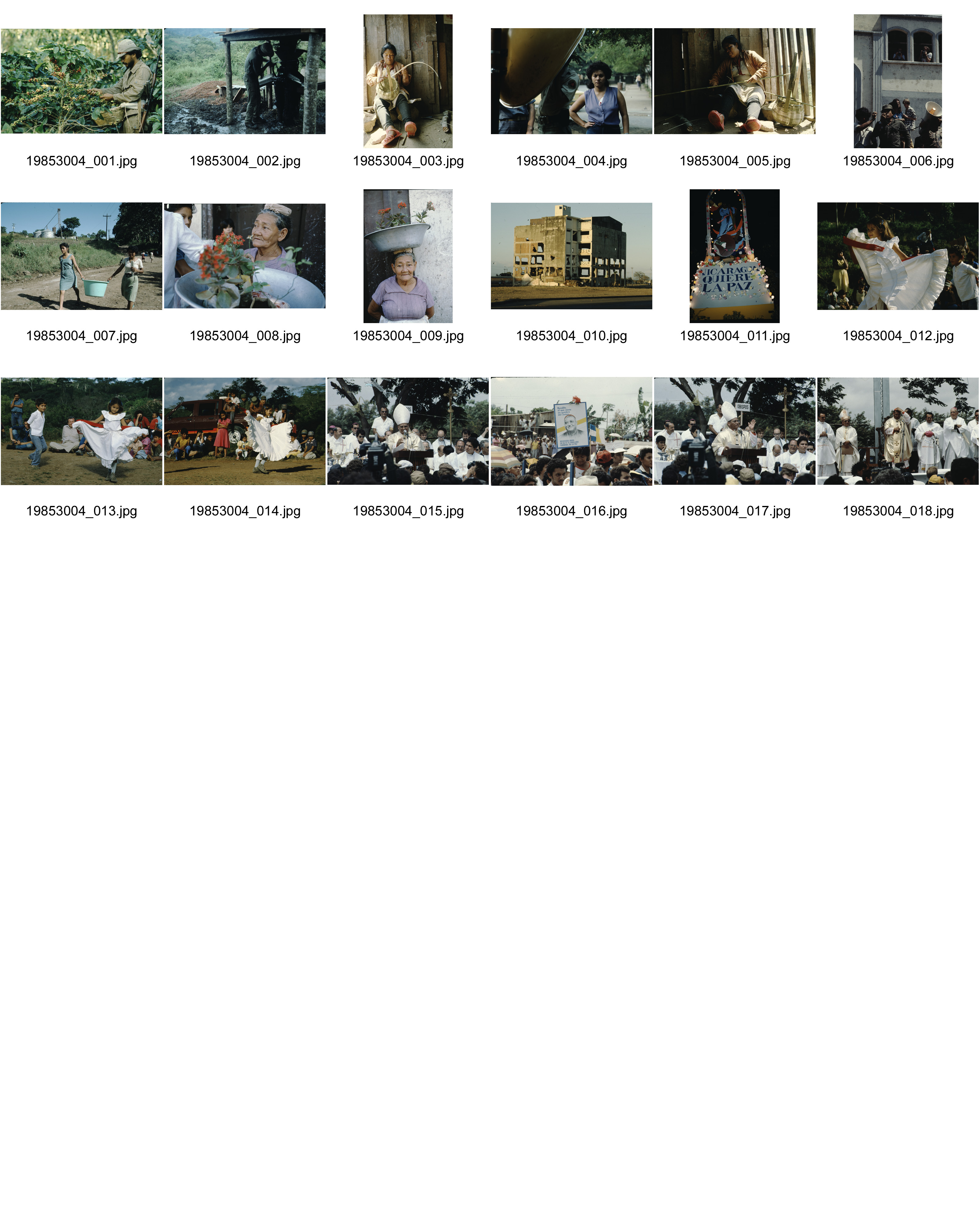 Image of sheet 19853004: Nicaragua 1985.