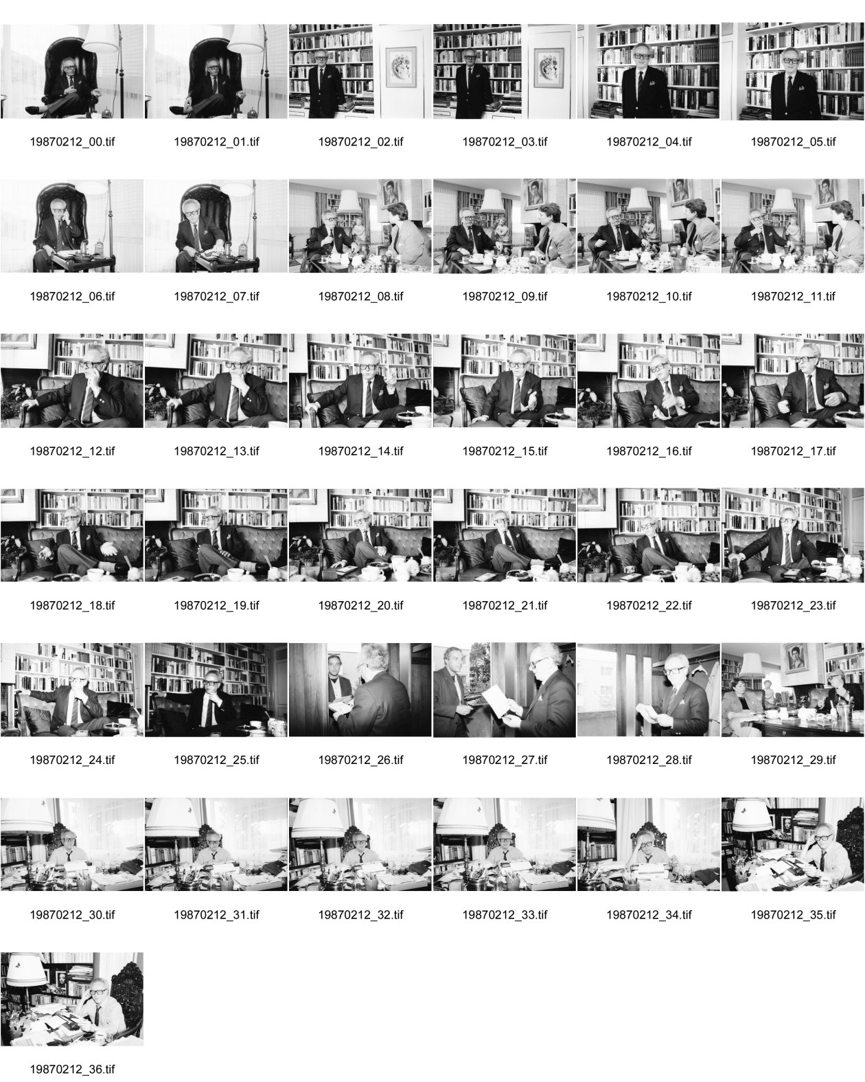 Image of sheet 19870212: frtsg. 870211 Portrait Schriftsteller Johannes Mario Simmel.