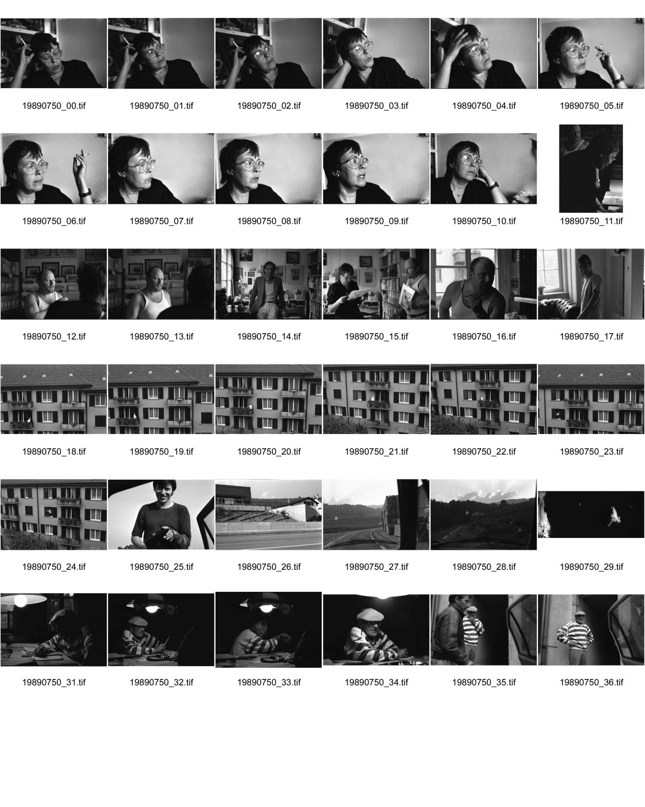 Image of sheet 19890750: Portrait der EX-DDR Schriftstellerin, Christiane Barkhausen am Erismannhof. Verfasserin der Tina Modotti Biografie. Roland Gretler Portrait. Genossenschaftssiedlung. Photograph Thomas Kern in Frankreich. Vater von Jean Daniel Aubert. in Le Sentier. Vallee de Joux. Schweiz Suisse 1989 Switzerland Kanton Vaud Waadt
