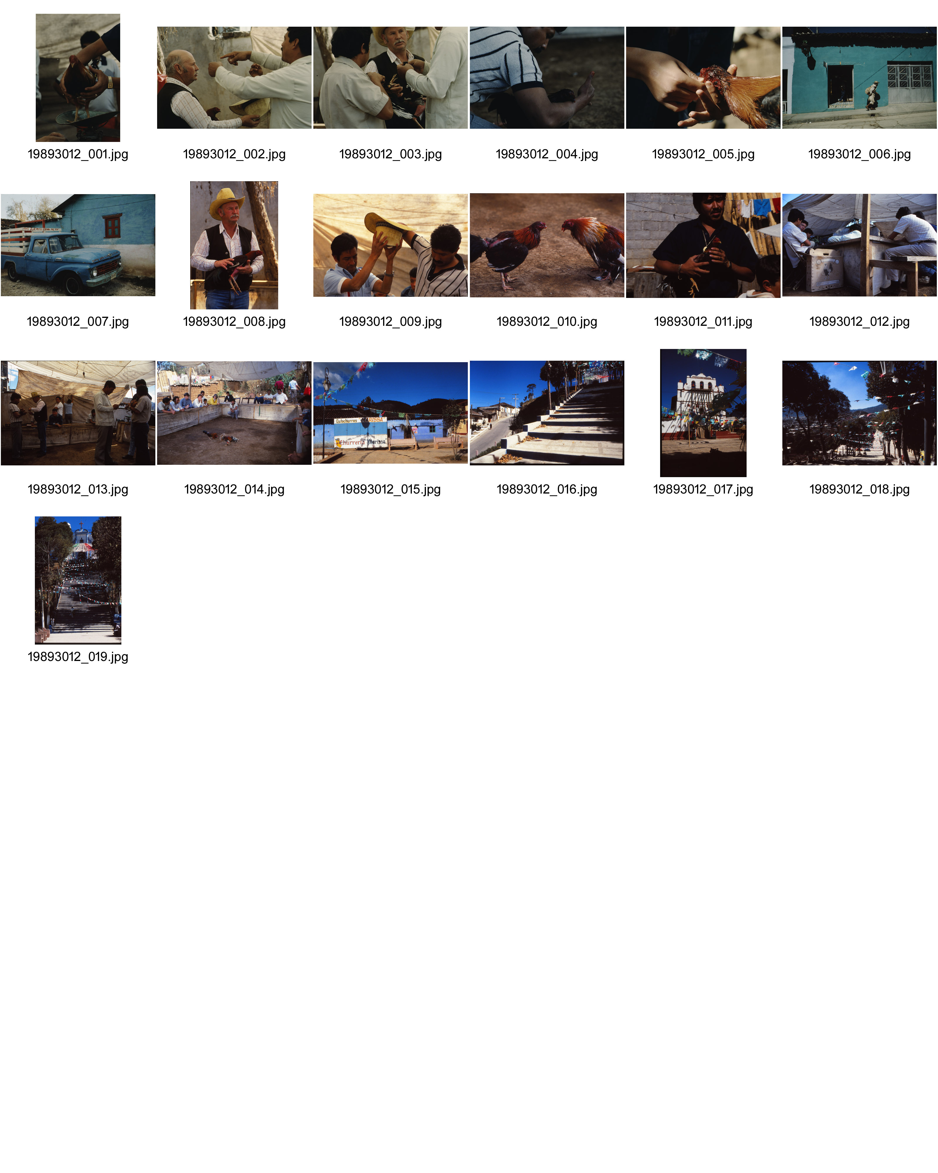 Image of sheet 19893012: Mexico, San Cristobal de las Casas, 1989.