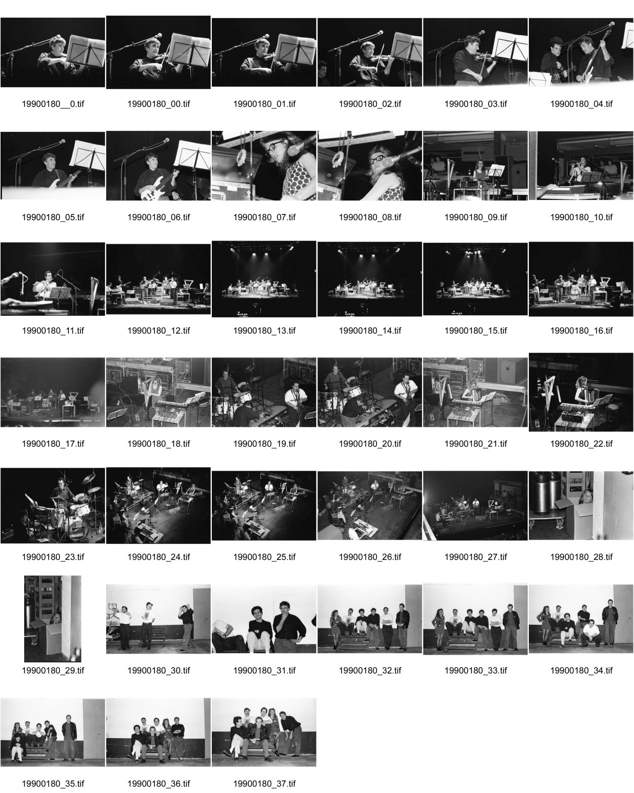 Image of sheet 19900180: Gruppe 'Keep the Dog ' mit Fred Frith und Bob Ostertag. Portrait. FaZ und WOZ Konzert in der Roten Fabrik.