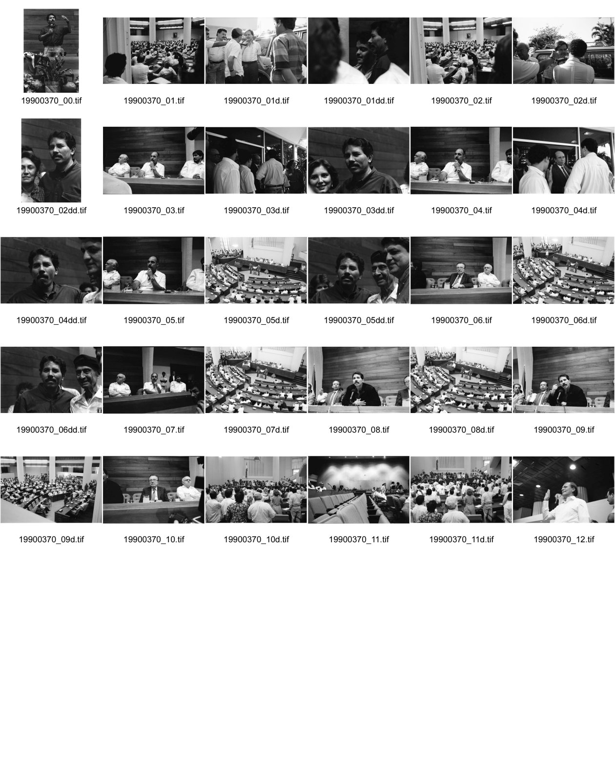 Image of sheet 19900370: Am Tag vor der Präsidentschaftsübernahme begrüsste Portrait Daniel Ortega zum letztenmal ausländische Ministerpräsidenten. Die erste Parlamentssitzung verlief turbulent, da abgestimmt wurde ob in Zukunft die Abstimmungen geheim oder offen abgehandelt werden sollen. ital. Ministerpräsident Julio Andreotti, 6 + 10, Alfredo Christiani Nr. 3, 4, 5, + 7 Parlament in Managua. Nicaragua 1990

Alfredo Félix Cristiani Burkard, popularly known as Alfredo Cristiani (born 22 November 1947) was President of El Salvador from 1989 to 1994.