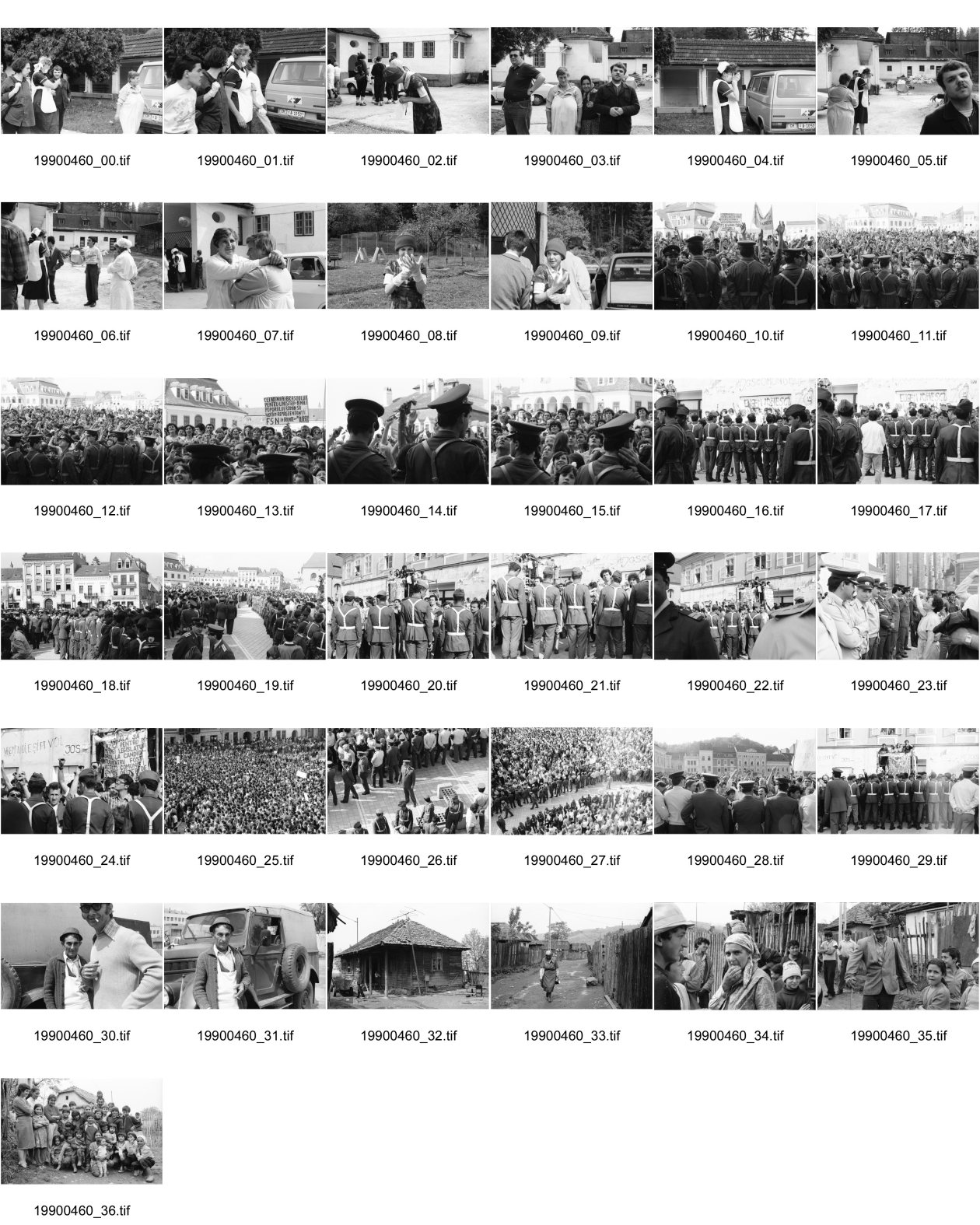 Image of sheet 19900460: frtsg. 900450 Im Kinderheim. Britische Krankenschwester fotografiert mit Plastikhandschuhen und Mundschutz. Kind spielt mit Plastikhandschuhen. Demo FSN Frontul Salvării Naţionale.  ab Nr. 9 Brasov. Die Polizei schirmt Golani's von den Fanatischen für Präsident Iliescu ab. (Vagabunden) Käseverkäufer und Bauer.Portrait. Romnidorf Roma Romadorf Sacele ungarisch Stämmige. Gruppenbild. Rumänien Rumania Romania 1990 √

The National Salvation Front (Romanian: Frontul Salvării Naţionale, FSN) was the governing body of Romania in the first weeks after the Romanian Revolution of 1989, subsequently turned into a political party. FSN is the common root of two of the three largest political parties in Romania today: the Social Democratic Party (PSD) and the Democratic Liberal Party (PD-L).