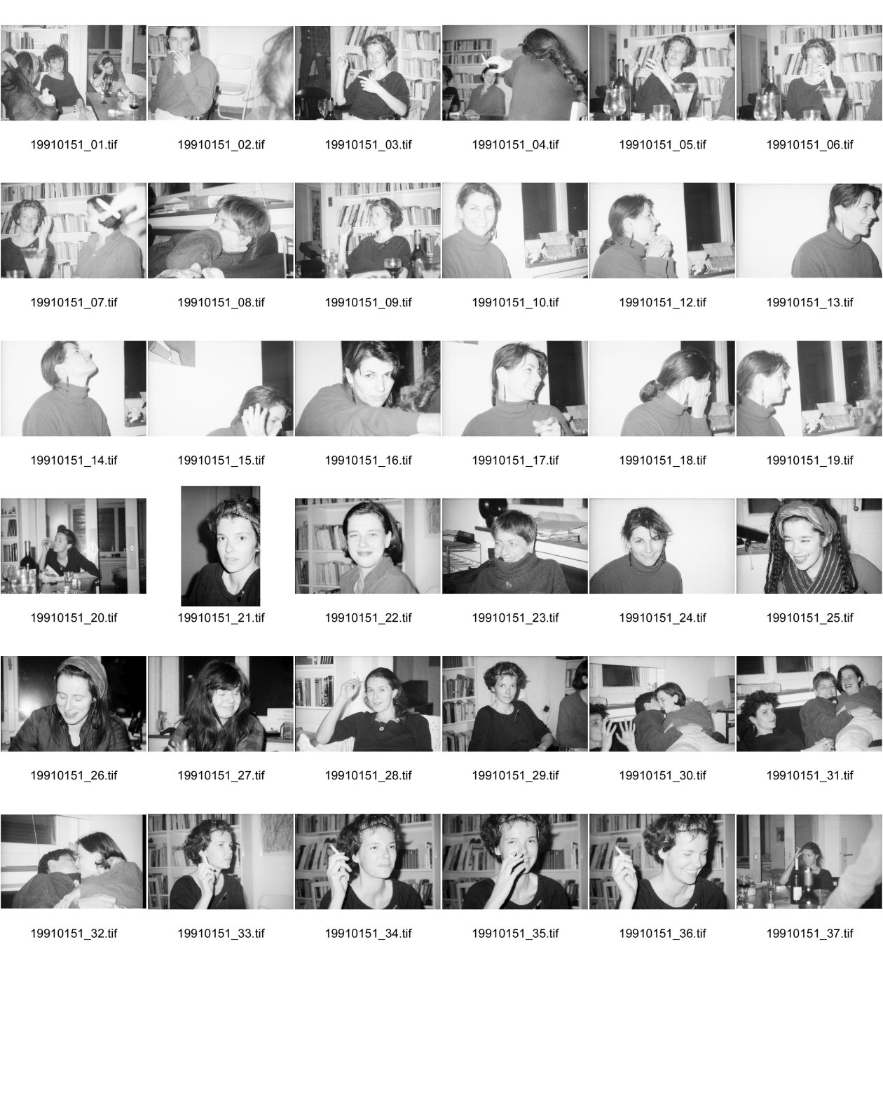Image of sheet 19910151: Portrait Milena Moser Ilia Vasella Johanna Lier Olivia Heussler etc.