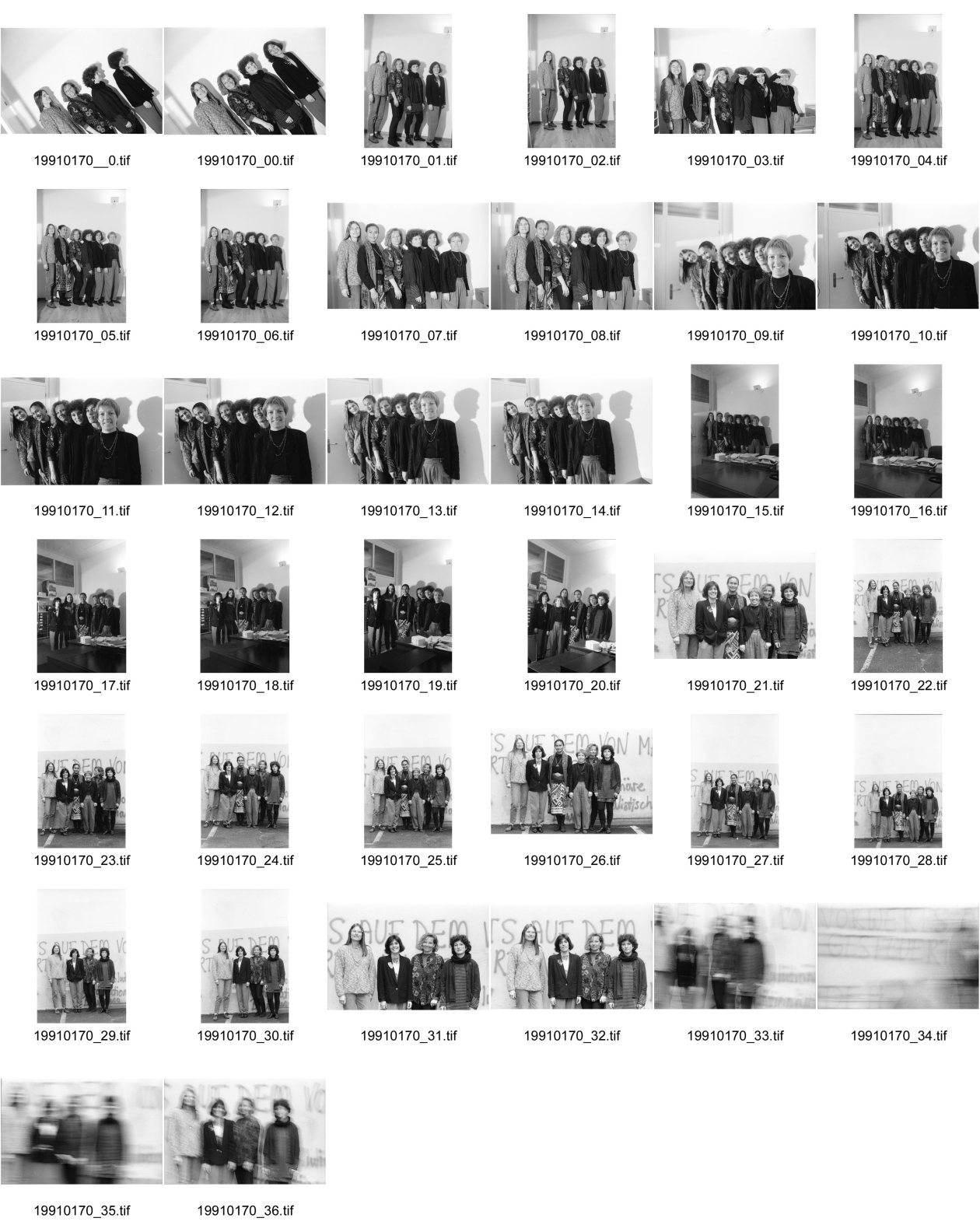 Image of sheet 19910170: frtsg. 910160 Gruppenbild FIZ Frauen Informations Zentrum Frauen Gruppen Portrait. Quellenstrasse Zürich 1991
Fachstelle Frauen Frauenhandel Frauenmigration
women trafficking women's migration