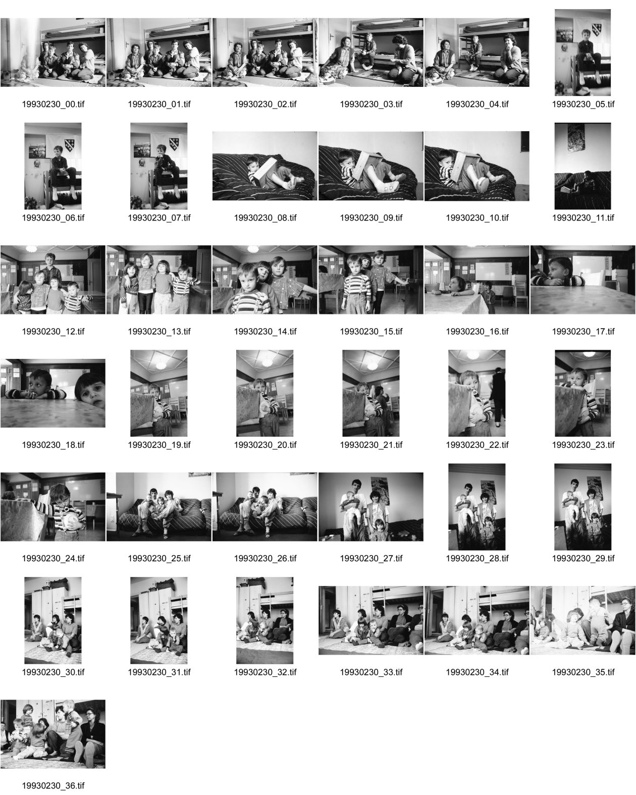 Image of sheet 19930230: Bosnische Flüchtlinge im Durchgangszentrum Risling.1-2 vlnr. Rabija Beganovic, Halida Sejdic, Maid Sejdic, Hajrudin Bajric, Hamida Bajric alle aus Madric. im Juni 92 geflüchtet. Maid vor kroatischer flagge. Familie Karasuljic 25-29 Mutter Merima,jhrg 67, Mirzet 65, Mirzeta 92, und Erna, 89. Vater sah zum ersten Mal seine Tochter Mirzeta aus Lopare in Nordosten Tuzla. Mütter und Kinder Gruppe.
Bosnian refugee kid waits for food in refugee center Zürich Flüchtlinge Heim