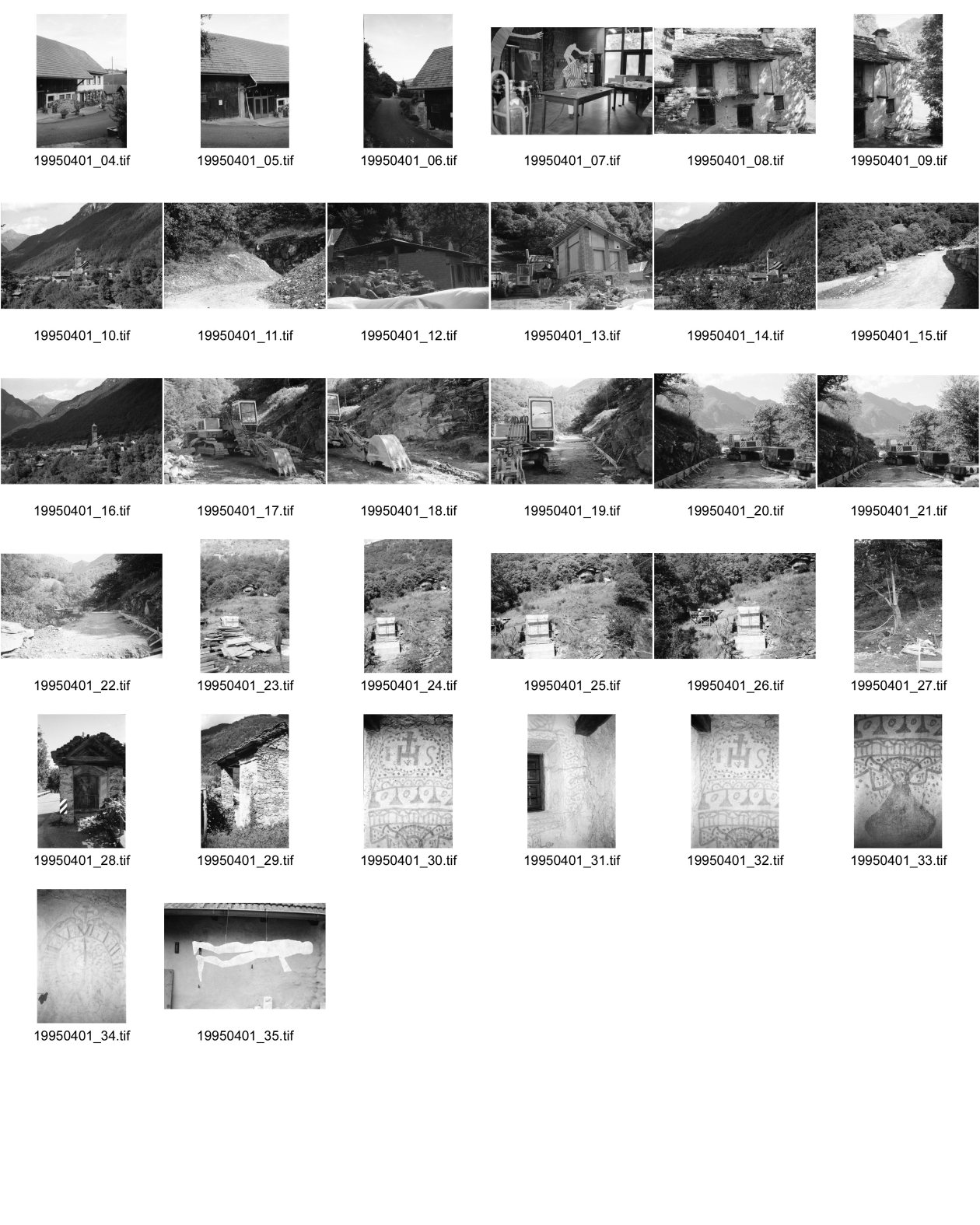 Image of sheet 19950401: Atelier von Valery HeusslerGordevio Strassenbau