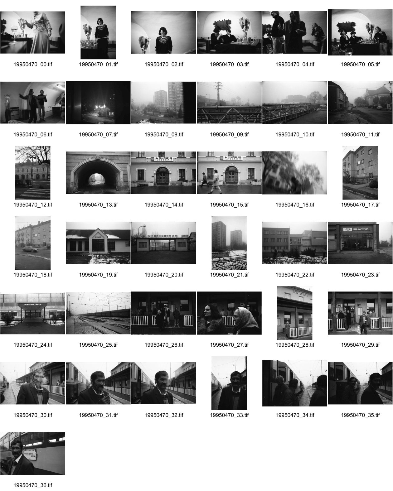 Image of sheet 19950470: gemischt Personen Minkoff Ohlesen tanzen  König Pfaff Kia Motors Bahnhof  Roma raucht Portrait