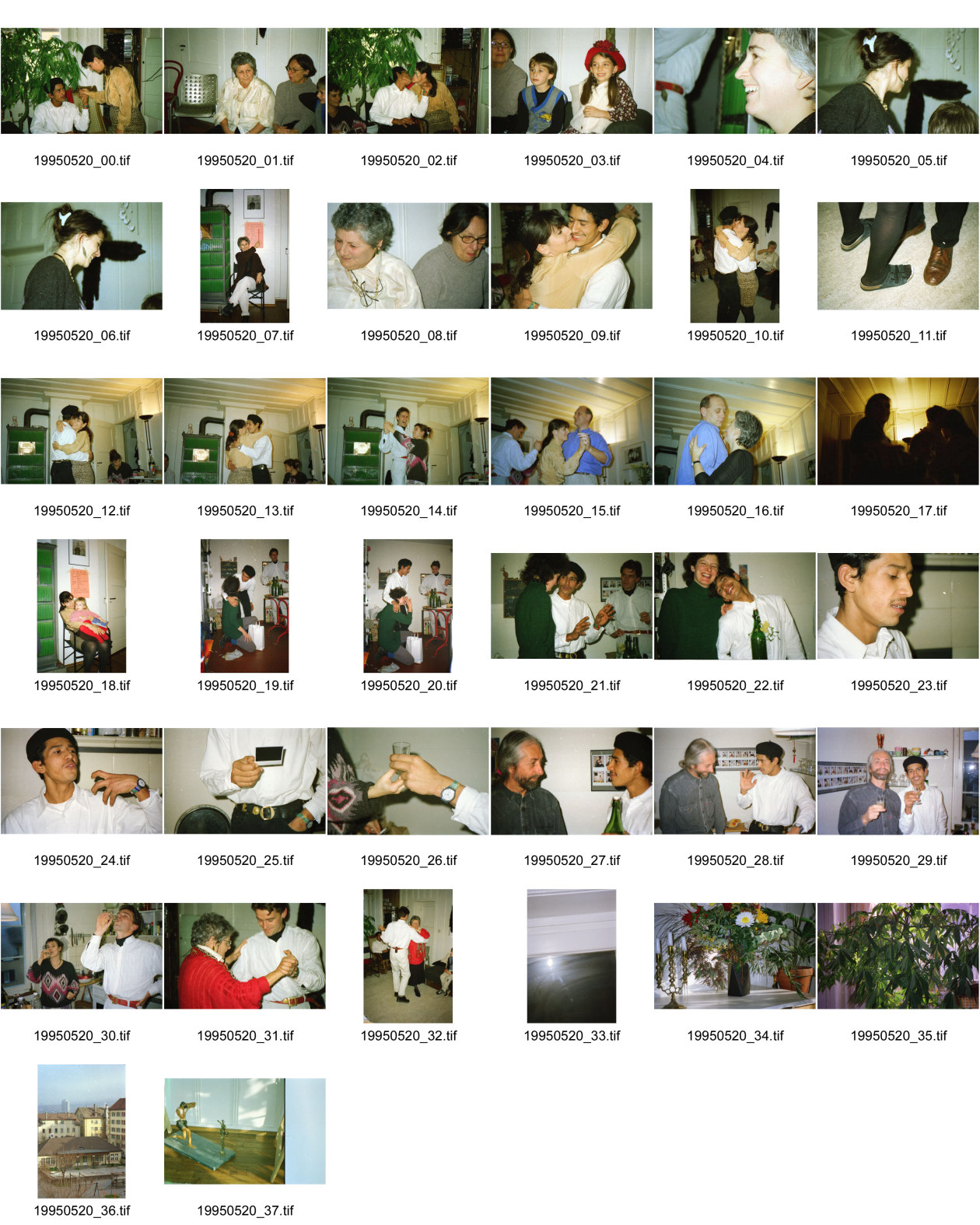 Image of sheet 19950520: Fest im Erismannhof Tanz Danielle  Terry Stevens etc.