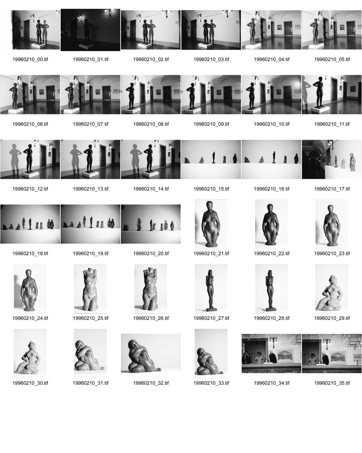 Image of sheet 19960210: Ausstellung Alis Guggenheim im Stadthaus 3. Stock Zürich Figuren Frau 1928