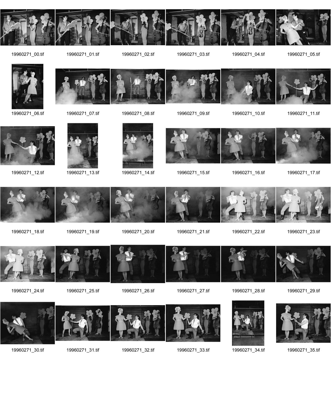 Image of sheet 19960271: Imbus Theater oder so  mit Kurt Guggenheim u.a. während der Probe in Zürich Hardtturmstr.