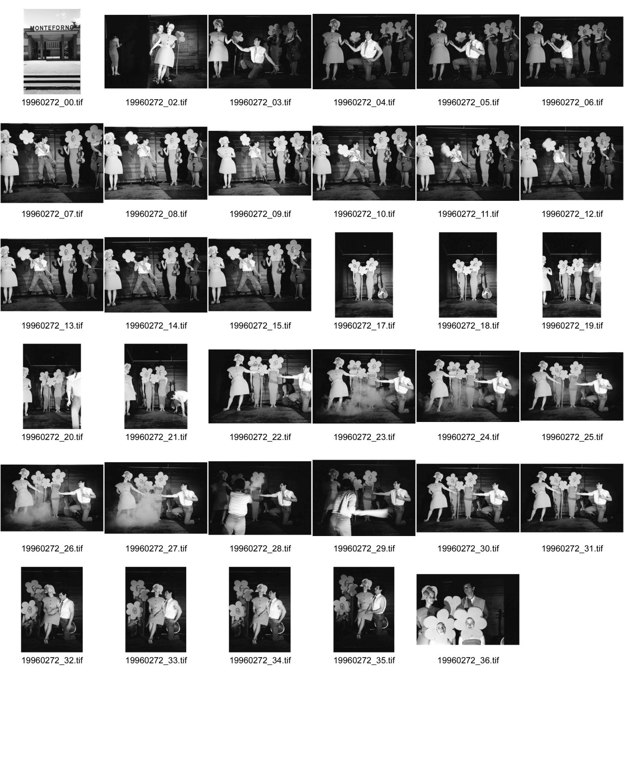 Image of sheet 19960272: Imbus Theater oder so  mit Kurt Guggenheim u.a. während der Probe in Zürich Hardtturmstr.
Monteforno Eingang Ticino Tessin