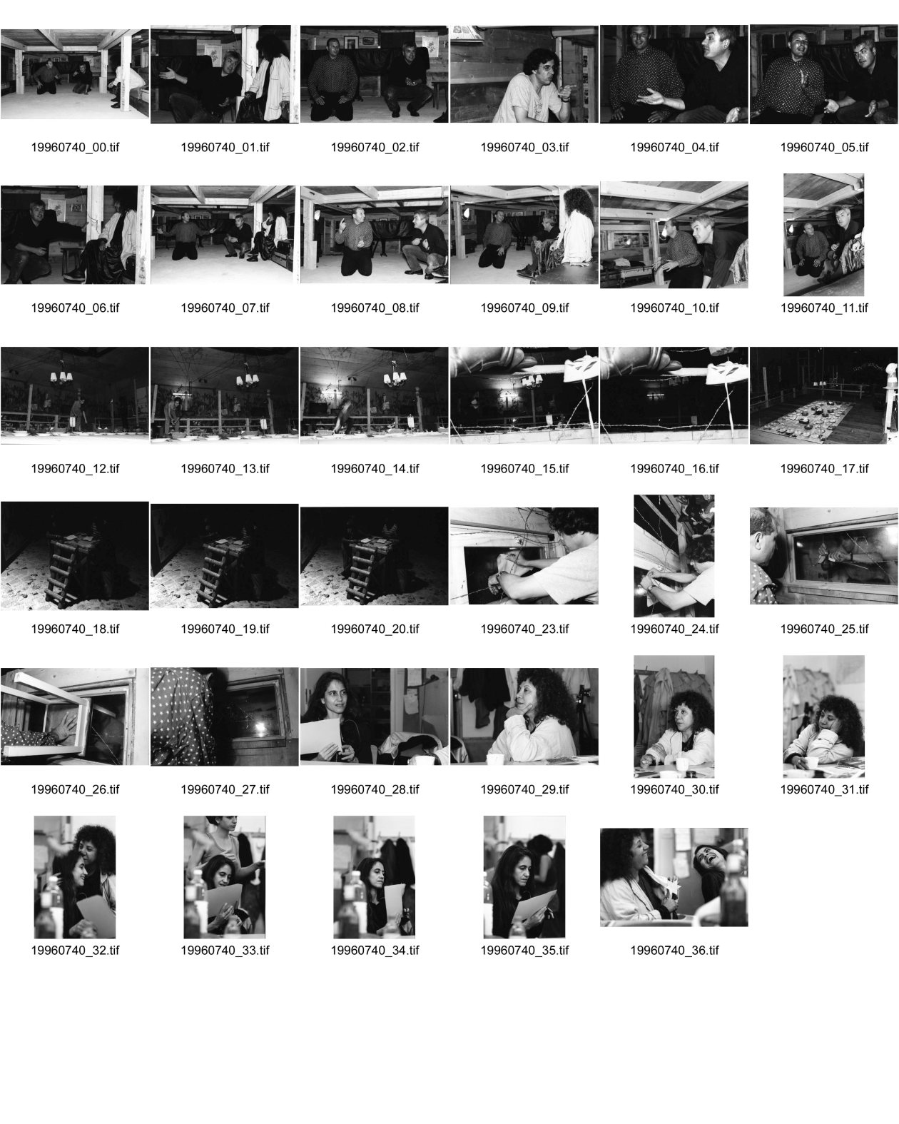 Image of sheet 19960740: frtsg. Haled und Walter Küng - Nr. 11Nr. 33- 36 Smadar Yaaron 29 -31 Neta Plotzky