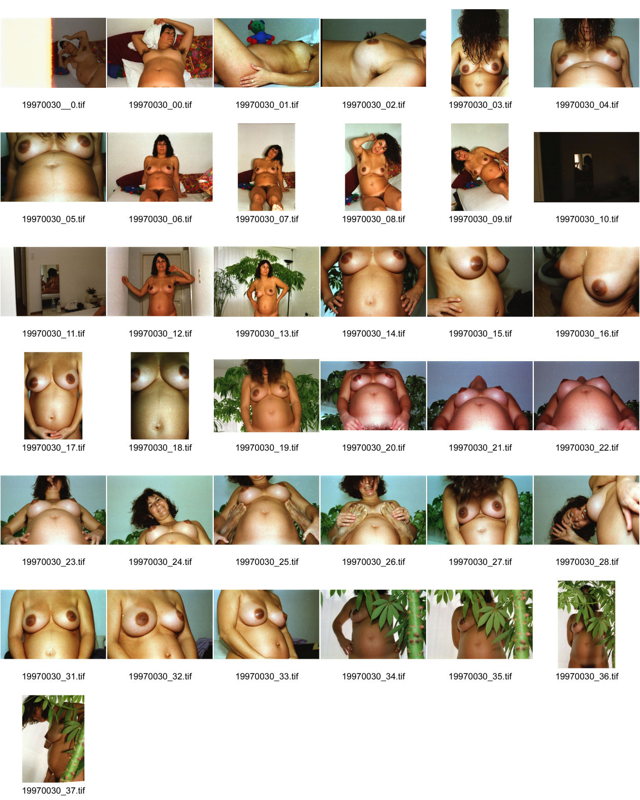 Image of sheet 19970030: Polin photographiert mich ca im 5. Monat.