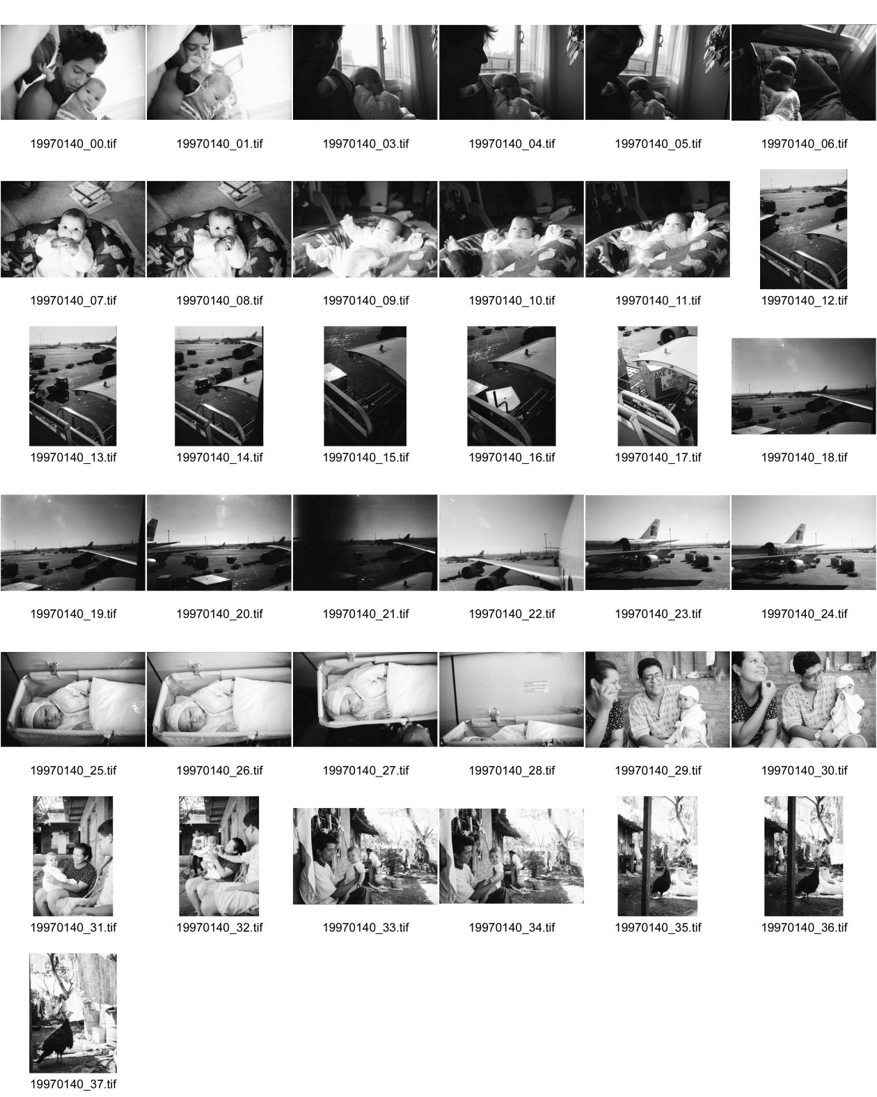 Image of sheet 19970140: Alis Heussler mit Polin und Olivia im Stillkissen Flugabfertigung Transport Madrid Barajas Alis im Körbchen mit Familie Esteli Ernesto und Adela Truthahn 1997 Schweiz Nicaragua 

Madrid–Barajas Airport (Spanish: Aeropuerto de Madrid-Barajas [(a)eɾoˈpwerto maˈðɾi(ð) βaˈɾaxas]) (IATA: MAD, ICAO: LEMD)[3] is the main international airport serving Madrid in Spain.