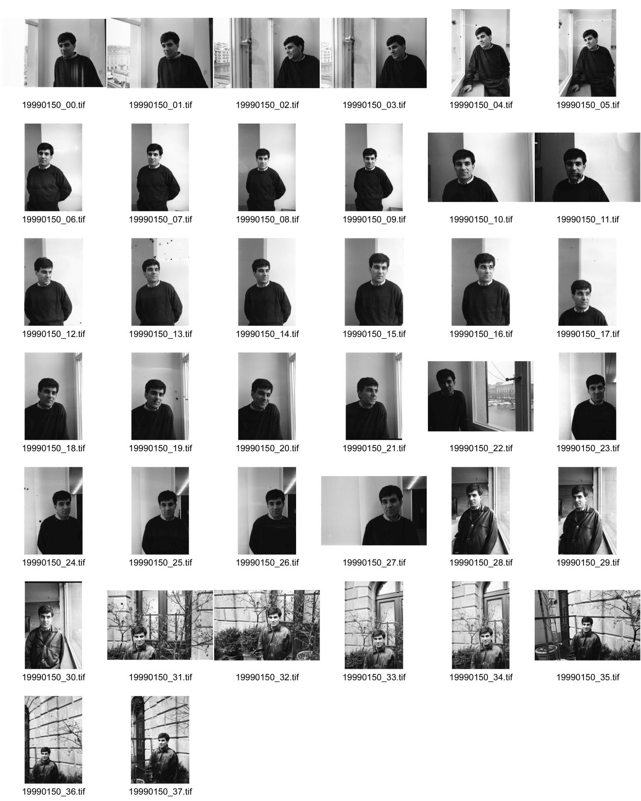 Image of sheet 19990150: Portrait des kurdisch-schweizerischen Schriftstellers Yusuf Yesilöz in Zürich (auch Dia).